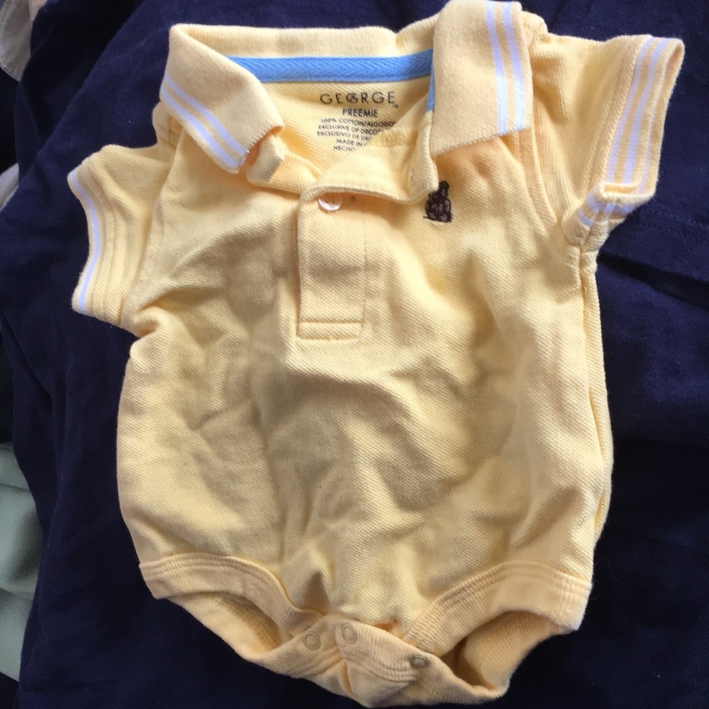 Preemie boy George one piece